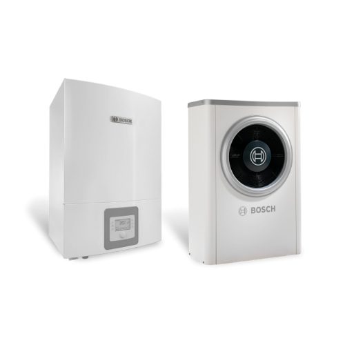 Bosch Compress 6000 AW-13s+AWE 13-17 Levegő-víz hőszivattyú 13 kW, elektromos fűtőpatronnal