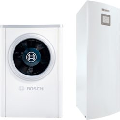 Bosch Compress 6000 AW-17+AWM S 13-17 Levegő-víz hőszivattyú 17 kW 3F, Elektromos pótfűtésel, S