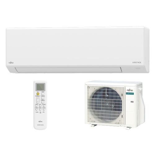 Fujitsu AIRSTAGE ASEH12KLTA/AOEH12KLTA oldalfali split klíma csomag 3,5 kW