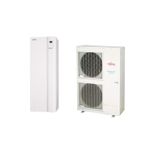 Fujitsu Waterstage HPDUO 11/1F WGYG140DG6/WOYG112LHT split hőszivattyú 10,8 kW